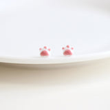Handmade Ceramic Ear Studs Cute Cat Claw Earrings – Cat Lover Gifts — 18