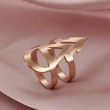 Men's And Women's Stainless Steel Arrow Shaped Rings – Gifts for Her — 13