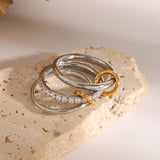 Twin High-grade Simple Bracelet Ring – Jewelry Gift Ideas — 2