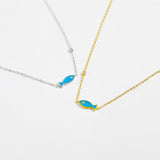 Diamond Fish Pendant S925 Silver Necklace – Jewelry Gift Ideas — 7