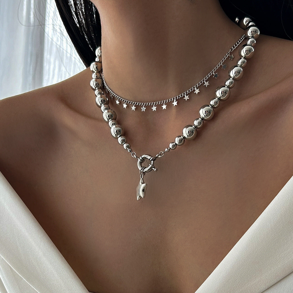 Simple Five-pointed Star Alloy Pendant Neck – Stylish Gifts — 1