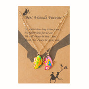 Butterfly Necklace Colorful Dripping Oil – Jewelry Gift Ideas — 5