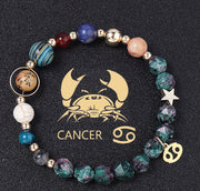 Natural Stone Twelve Constellations Bracelets Cut Hemp – Stylish Gifts — 17