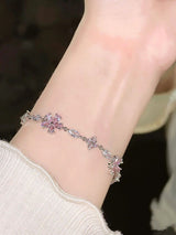 Women's Cherry Blossom Crystal Bracelet – Jewelry Gift Ideas — 3