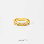 Triangle Design Ring Female Simple – Gifts for Her — 7