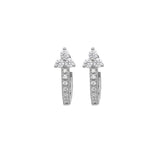 Simple Copper Inlaid Zircon Geometric Advanced Twin – Surprise Gifts — 3
