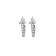 Simple Copper Inlaid Zircon Geometric Advanced Twin – Surprise Gifts — 3