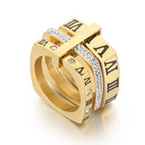 Fashion Roman Numeral Stainless Steel Ring – Stylish Gifts — 2