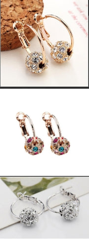 Women's Lucky Bead Austrian Crystal Earrings – Gifts for Her — 4