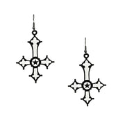 Euramerican Dark Gothic Inverted Cross Earrings – Thoughtful Gifts — 1