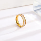 Rhinestone Titanium Steel Ring For Women – Gifts for Her — 3