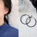 Simple Personality Vintage Black Frosted Earrings – Useful Gifts — 6