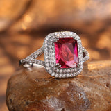 Ring Jewelry Opening Black Gold Garnet Heart – Jewelry Gift Ideas — 6