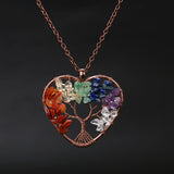 Natural Stone Colorful Tree Root Necklace – Jewelry Gift Ideas — 13