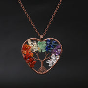 Natural Stone Colorful Tree Root Necklace – Jewelry Gift Ideas — 13