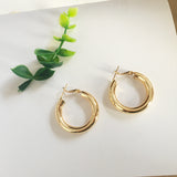 Simple European American Circle Earrings Alloy – Practical Gifts — 4