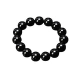 Obsidian Bracelet Beaded Round Beads Obsidian – Jewelry Gift Ideas — 5