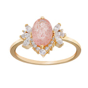 Strawberry Crystal Ring Fashion Niche – Stylish Gifts — 5