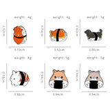 Animal Series Brooch Creative Hamster Shape Paint – Stylish Gifts — 11