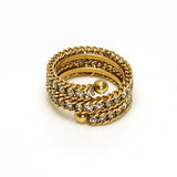 Stainless Steel 18K Full Diamond Multilayer Ring – Birthday Gifts — 11