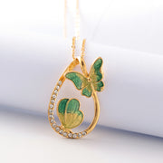 Colorful Butterfly Painting Oil Diamond Pendant – Jewelry Gift Ideas — 3