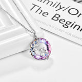 Fashion Purple Crystal Cat Necklace For Women – Jewelry Gift Ideas — 6
