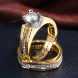 Gold Color Separation Diamond Ring – Everyday Gifts — 3