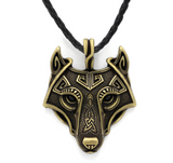 Asgard Crafted Norse Grey Wolf Head Pendant Chain – Jewelry Gift Ideas — 3