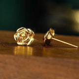 Light Luxury Drainage Three-dimensional Flower Earrings – Useful Gifts — 5