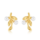 Chinese Style Simple Personality Leaf Ear Studs – Stylish Gifts — 2