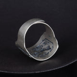 Double Sterling Silver Lion Ball Ring Female Retro – Gifts for Her — 4