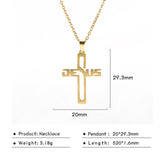 Stainless Steel Cross Pendant Necklace Men – Jewelry Gift Ideas — 8