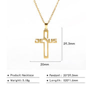 Stainless Steel Cross Pendant Necklace Men – Jewelry Gift Ideas — 8