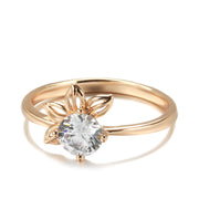 Fashionable Rose Gold Petal Ring For Women – Gifts for Her — 5