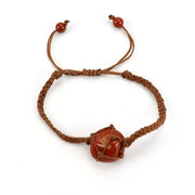 Fashion Personality Handmade Woven Amethyst Bracelet – Stylish Gifts — 10