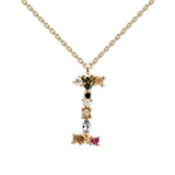 English Letter Necklace Female Colorful Crystals – Jewelry Gift Ideas — 3
