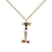 English Letter Necklace Female Colorful Crystals – Jewelry Gift Ideas — 3