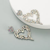 Geometric Heart Shaped Earrings Alloy – Special Occasion Gifts — 1