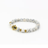 White Turquoise Stretch Palm Bracelet – Jewelry Gift Ideas — 3