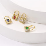Women's Simple Microset Colored Zircon Earrings – Gifts for Her — 3