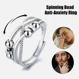 Rotatable Ring With Open Design Fashion Double-layered – Stylish Gifts — 4