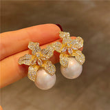 S925 Silver Needle New Full Diamond Lily Flower – Gifts for Her — 2
