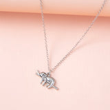 Silver Color Slow Down Be Happy Slider Sloth – Jewelry Gift Ideas — 3