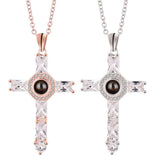 Jewelry Cross Projection Necklace Bronze – Jewelry Gift Ideas — 6