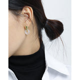 Niche White Crystal S925 Sterling Silver Stud – Birthday Gifts — 2