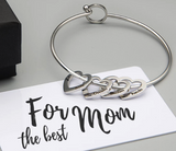 Love Bracelet Peach Heart Name Lettering Titanium – Jewelry Gift Ideas — 5