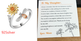 Sunflower Rotating Ring Set With Diamond Simple – Small Gift Ideas — 16