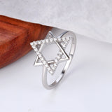 Sterling Silver Belief Hexagonal Mango Ring Ring – Birthday Gifts — 5