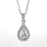 Fashion Water Drop 1 Carat Moissanite Necklace – Jewelry Gift Ideas — 2