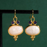 Fashion Large Pearl Rhinestone Earrings – Stylish Gifts — 2